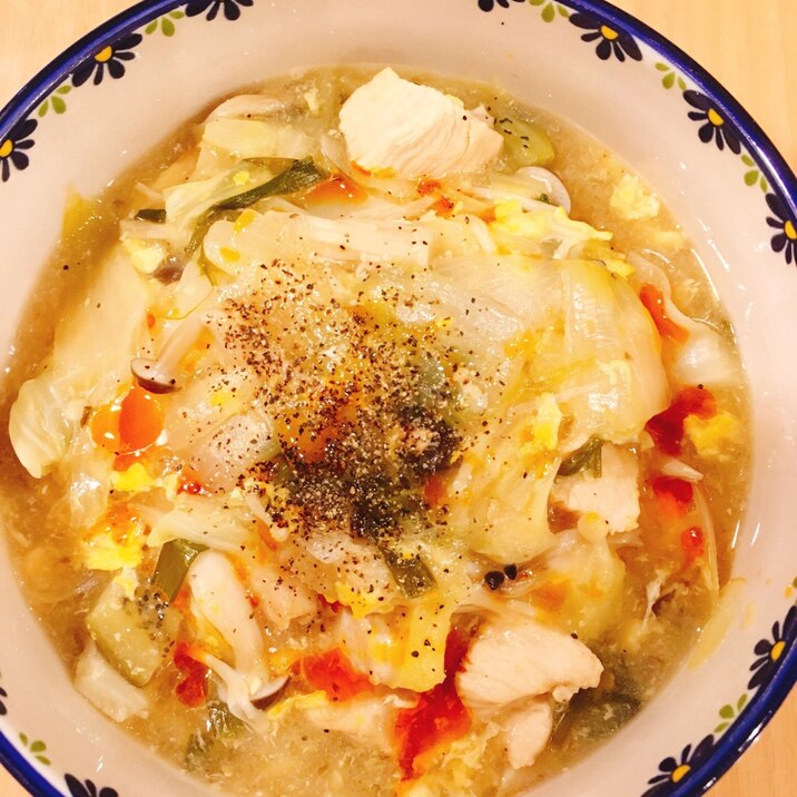 *ダイエット*サンラータンスープ 鶏胸肉ver